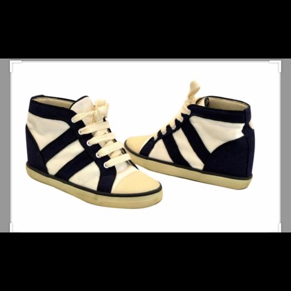 AUTHENTIC Isabel Marant Iconic Hidden Wedge Sneakers Sz 37/7 - Picture 1 of 5